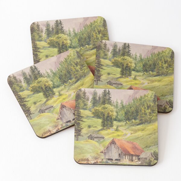 Item preview, Engelberg (Switzerland) by Edward Theodore Compton (ca 1880-90) designed and sold by LoveSeasonz.