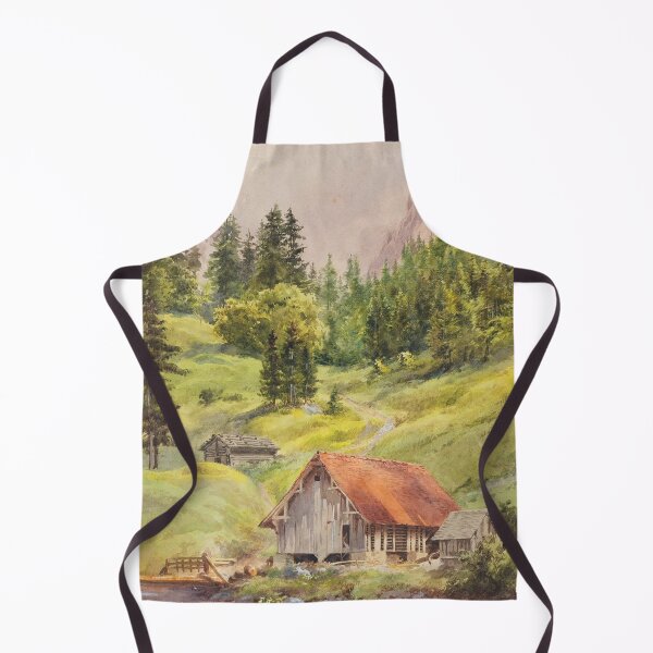 Item preview, Engelberg (Switzerland) by Edward Theodore Compton (ca 1880-90) designed and sold by LoveSeasonz.