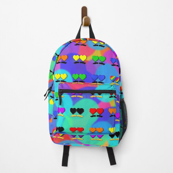 Item preview, Backpack - Heart Glasses n' Mustaches designed and sold by blakebalance.