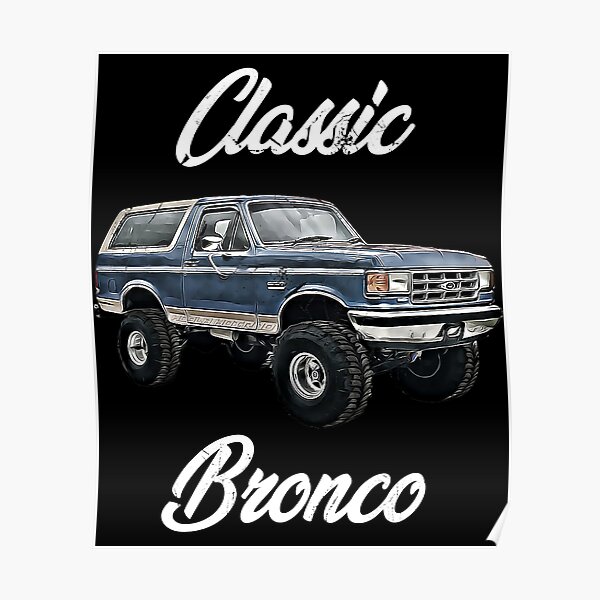 Classic Bronco Horse On Truck Lifted Square Body Offroad 4x4 Gift Long  Sleeve Shirt