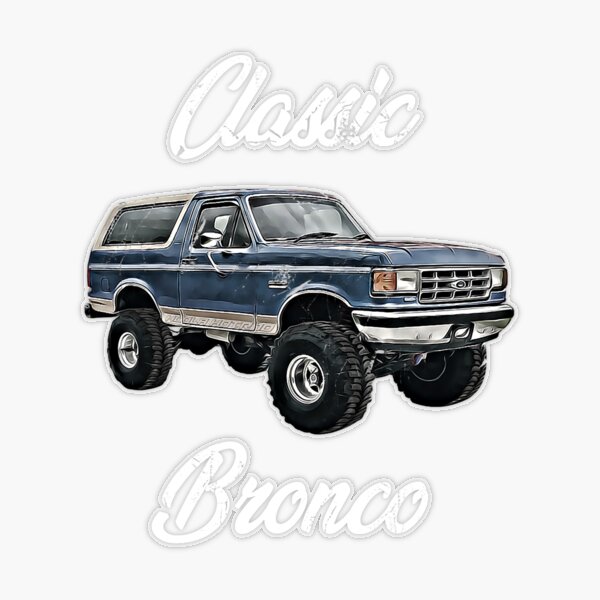 Classic Bronco Horse On Truck Lifted Square Body Offroad 4x4 Gift Long  Sleeve Shirt