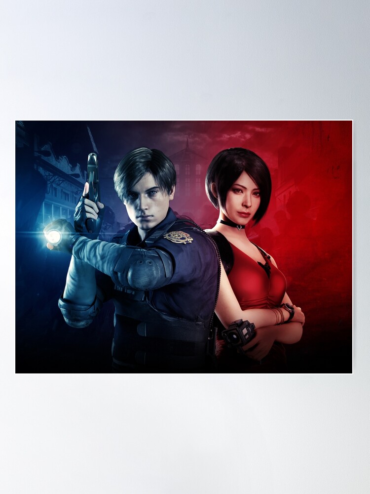 Resident evil movie poster with ada and chainsaw