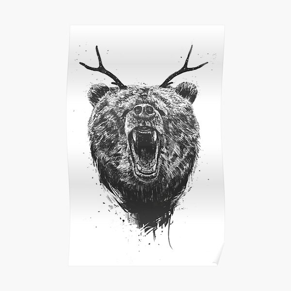 Angry Bear Posters Redbubble