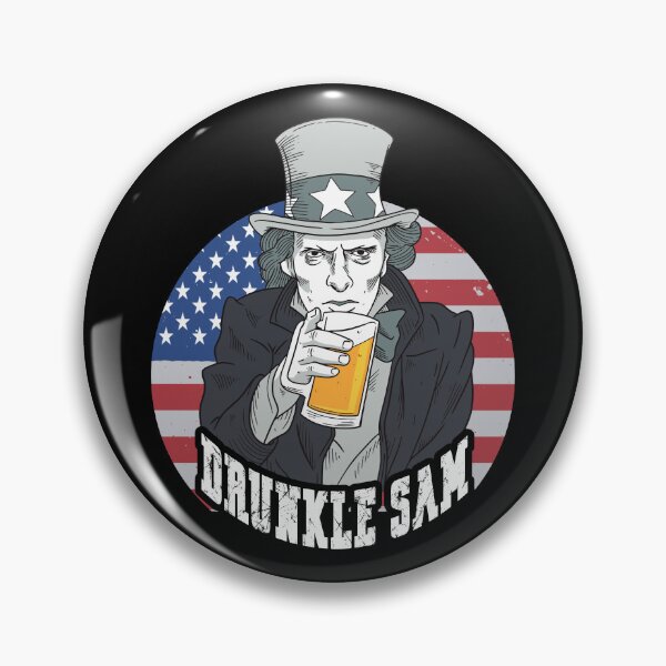 Item preview, US Patriotic Uncle Sam Drunkle Sam Beer 4th of July USA Flag design designed and sold by Merchking1.