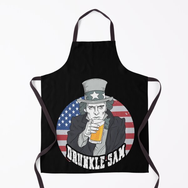 Item preview, US Patriotic Uncle Sam Drunkle Sam Beer 4th of July USA Flag design designed and sold by Merchking1.