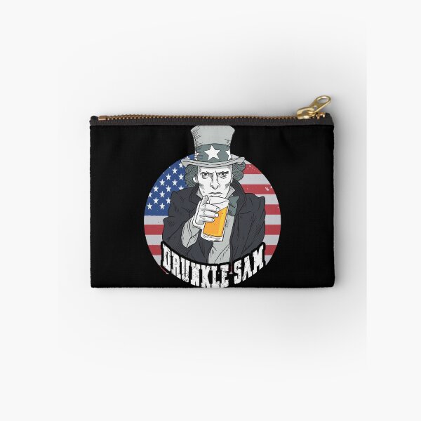 Item preview, US Patriotic Uncle Sam Drunkle Sam Beer 4th of July USA Flag design designed and sold by Merchking1.