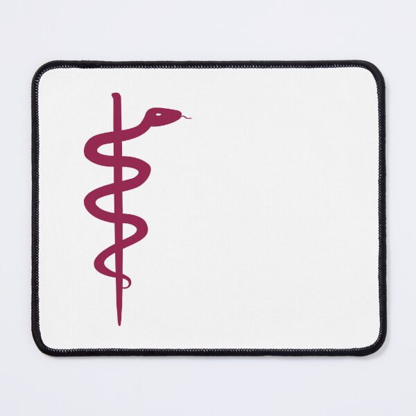 Item preview, Rod of Asclepius Raspberry Silhouette designed and sold by Artsy-Chemist.