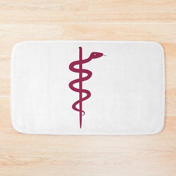 Item preview, Rod of Asclepius Raspberry Silhouette designed and sold by Artsy-Chemist.