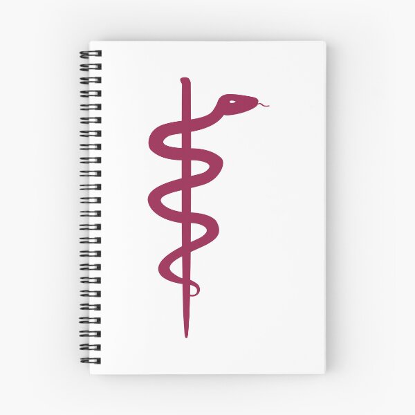 Item preview, Rod of Asclepius Raspberry Silhouette designed and sold by Artsy-Chemist.