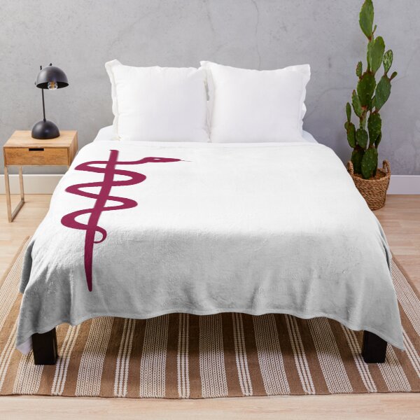 Item preview, Rod of Asclepius Raspberry Silhouette designed and sold by Artsy-Chemist.
