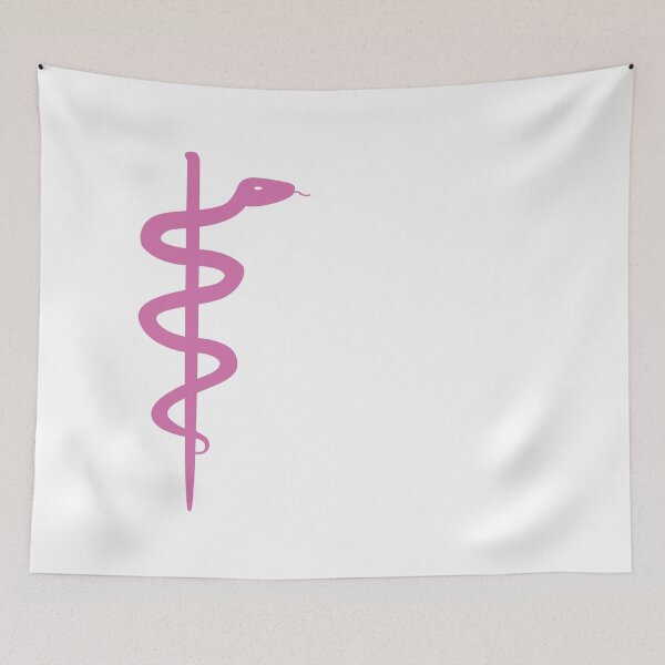 Item preview, Rod of Asclepius Pink Silhouette designed and sold by Artsy-Chemist.