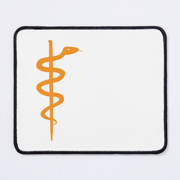 Item preview, Rod of Asclepius Orange Silhouette designed and sold by Artsy-Chemist.