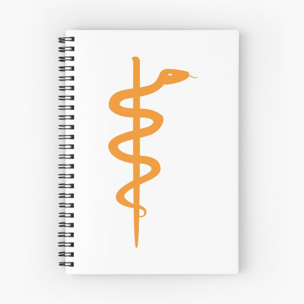 Item preview, Rod of Asclepius Orange Silhouette designed and sold by Artsy-Chemist.
