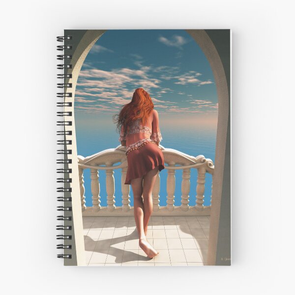 Item preview, Girl with long legs on a balcony designed and sold by Britta Glodde.