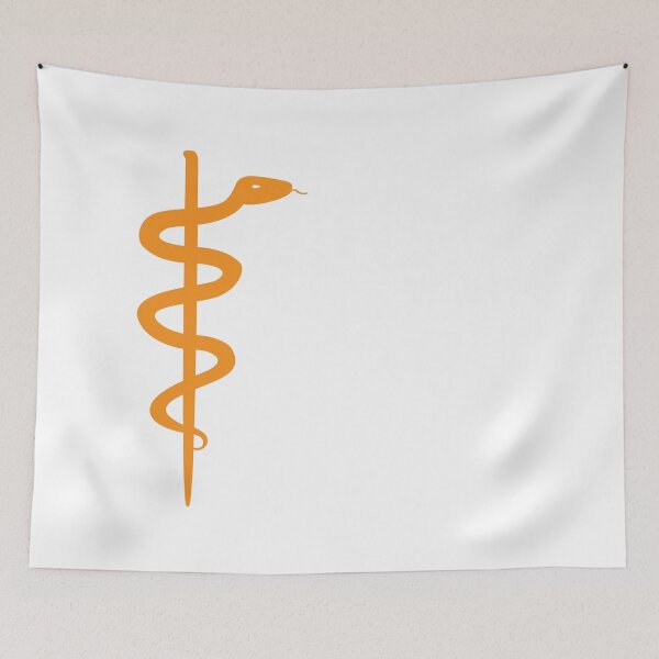 Item preview, Rod of Asclepius Orange Silhouette designed and sold by Artsy-Chemist.