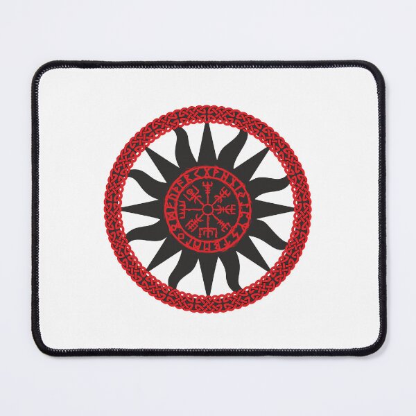 Item preview, Black Sun, Norse Pagan Mythology, Vegvisir  designed and sold by Obsessed181.