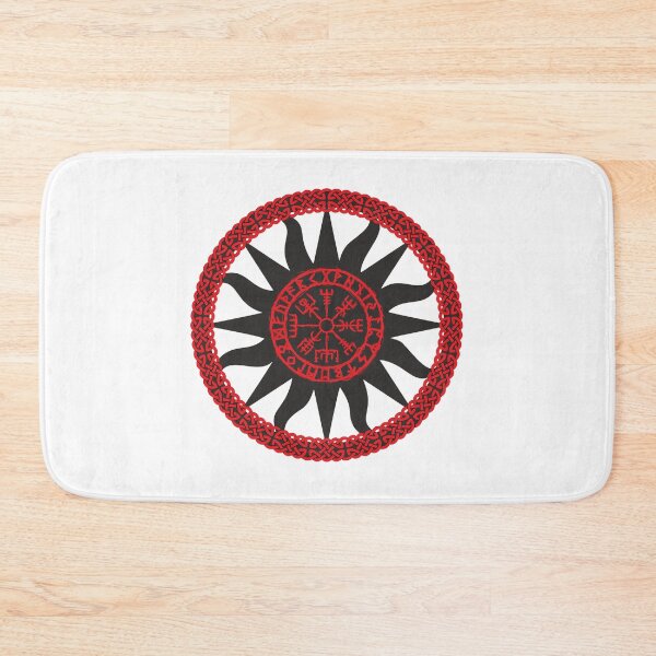 Item preview, Black Sun, Norse Pagan Mythology, Vegvisir  designed and sold by Obsessed181.