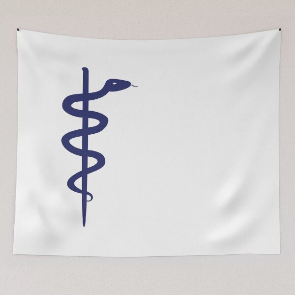 Item preview, Rod of Asclepius Navy Silhouette designed and sold by Artsy-Chemist.