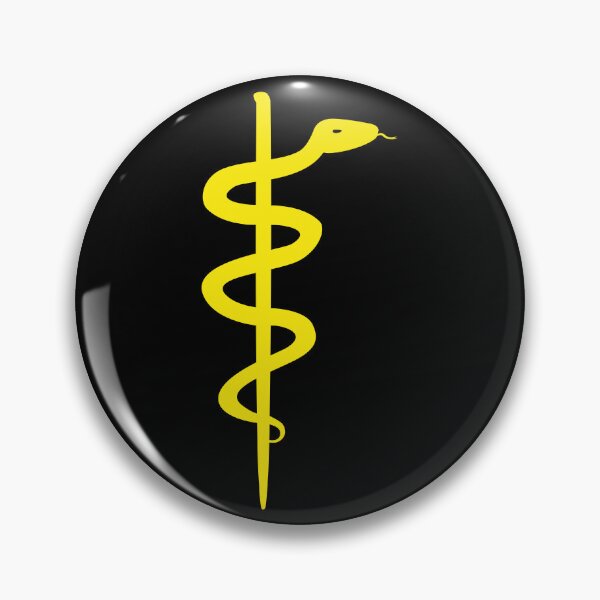 Item preview, Rod of Asclepius Yellow Silhouette designed and sold by Artsy-Chemist.