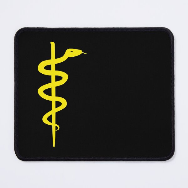 Item preview, Rod of Asclepius Yellow Silhouette designed and sold by Artsy-Chemist.