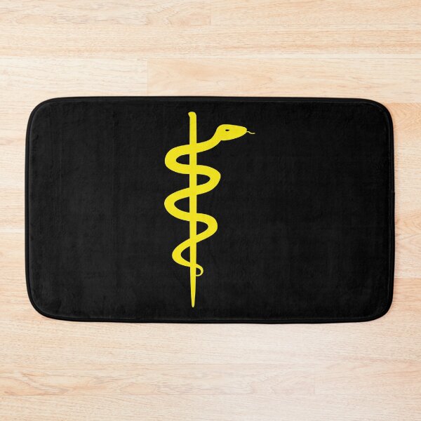 Item preview, Rod of Asclepius Yellow Silhouette designed and sold by Artsy-Chemist.