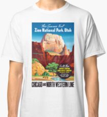 USA Utah Vintage Travel Poster Restored Classic T-Shirt