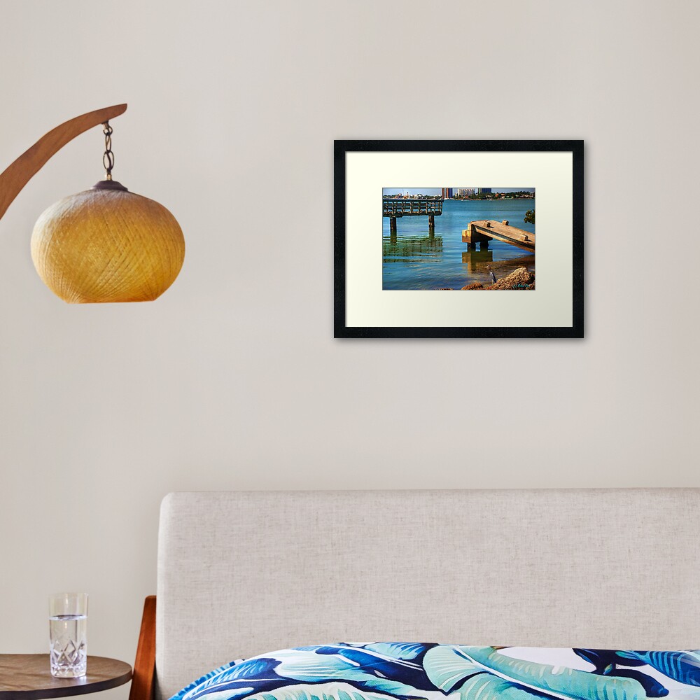 Broken Pier Framed Art Print