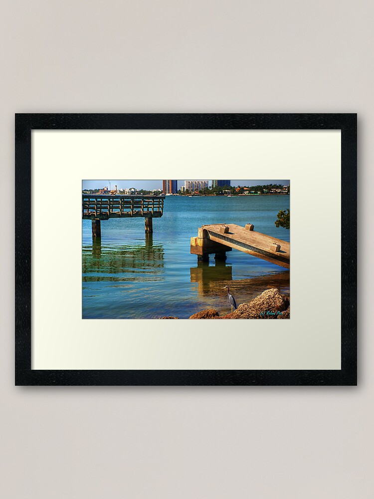 Alternate view of Broken Pier Framed Art Print