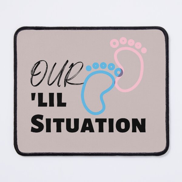 Item preview, Our Little Situation Baby Feet cute and funny T shirt design twins or for before the baby comes. designed and sold by tranquilbeach.