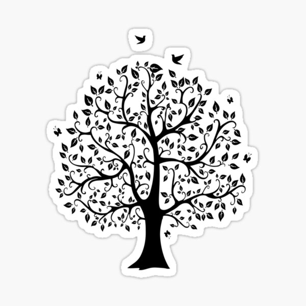 "Tree art " Sticker for Sale by NelsonBrand Redbubble