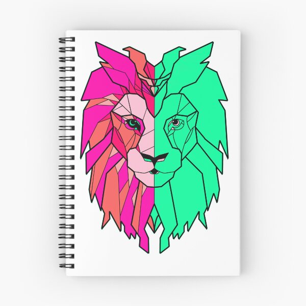 Item preview, Pink and Green Lion Head Design designed and sold by MyMemoriesArts.