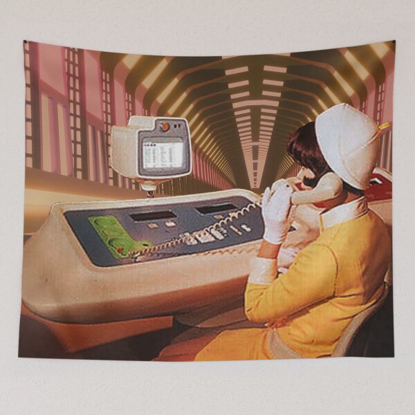 Item preview, Retro Space Station - Retro Groovy designed and sold by elevens.