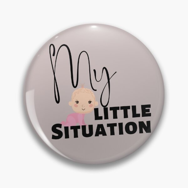 Item preview, My Little Situation Pink Baby cute and funny T shirt design new mom for gender reveal.  designed and sold by tranquilbeach.
