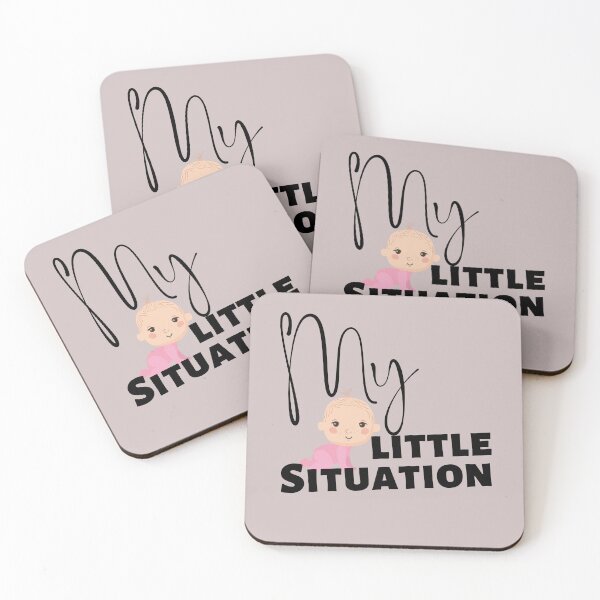 Item preview, My Little Situation Pink Baby cute and funny T shirt design new mom for gender reveal.  designed and sold by tranquilbeach.