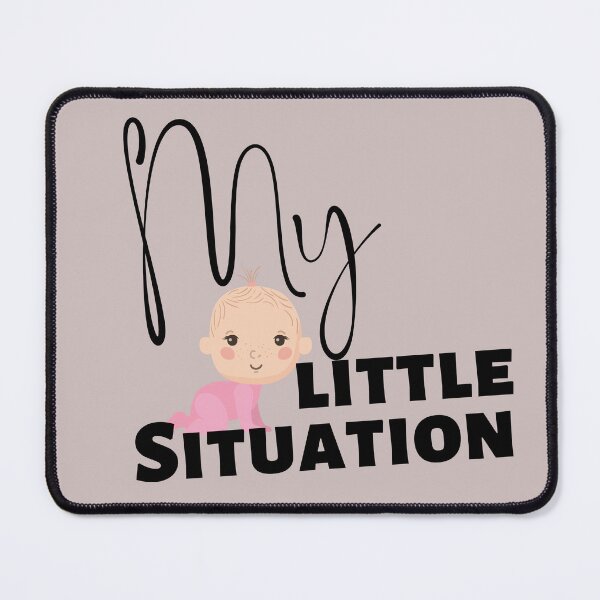 Item preview, My Little Situation Pink Baby cute and funny T shirt design new mom for gender reveal. designed and sold by tranquilbeach.