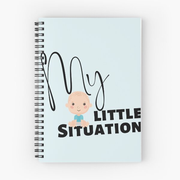 Item preview, My Little Situation Blue Baby cute and funny T shirt design new mom for gender reveal.  designed and sold by tranquilbeach.