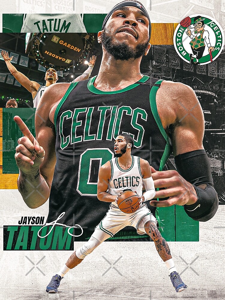 Jayson Tatum Basketball Paper Poster Celtics - Jayson Tatum - T-Shirt