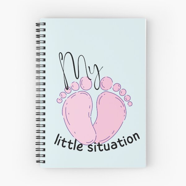 Item preview, My Little Situation Pink Baby Feet cute T shirt design new mom for gender reveal.  designed and sold by tranquilbeach.