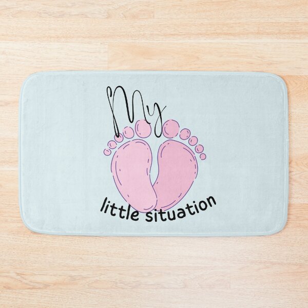 Item preview, My Little Situation Pink Baby Feet cute T shirt design new mom for gender reveal.  designed and sold by tranquilbeach.