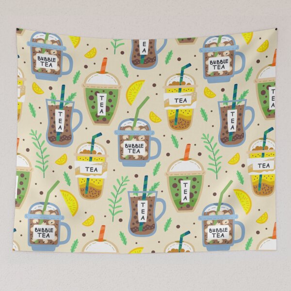 Item preview, Bubble Tea Pattern designed and sold by antevasinart.
