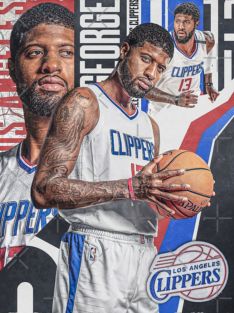 Paul George Clippers Jersey Poster by SAYIDOWjpg