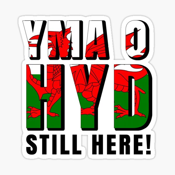 Item preview, Yma O Hyd Flag of Wales designed and sold by Mad Factory Designs.