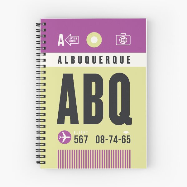 Artikelvorschau, Gepäckanhänger A - ABQ Albuquerque New Mexico USA entworfen und verkauft von VoodooCircus.