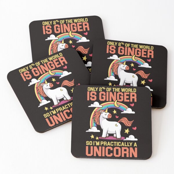 Artikelvorschau, Einhorn Ginger Redhead Red Orange Haired Fantasy Magic Irish entworfen und verkauft von TomGiantDesigns.