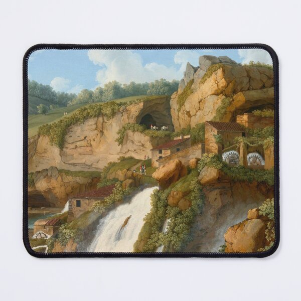 Item preview, View Of The Waterfall At Anitrella With Goats Grazing Nearby by Jakob Philipp Hackert designed and sold by LoveSeasonz.