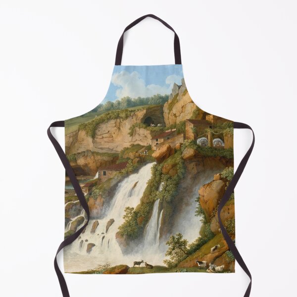Item preview, View Of The Waterfall At Anitrella With Goats Grazing Nearby by Jakob Philipp Hackert designed and sold by LoveSeasonz.