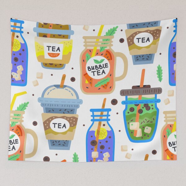 Item preview, Bubble Tea Pattern designed and sold by antevasinart.