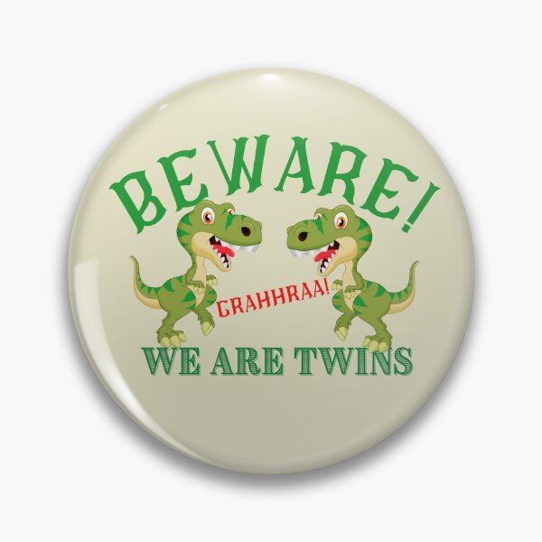 Item preview, BEWARE We are Twins funny T shirt design for mothers and families of little boy twins. designed and sold by tranquilbeach.