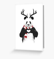 Xmas panda Greeting Card
