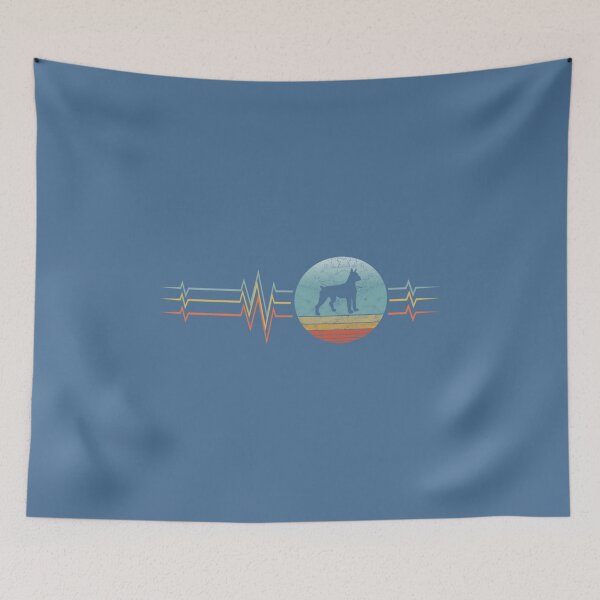Item preview, Retro Heartbeat Boxer Dog Lifeline Vintage Style  designed and sold by EmOyy.